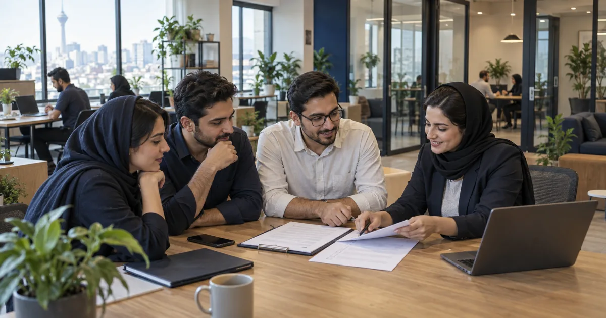 بررسی قرارداد نشانی شرکت در فضای کار اشتراکی